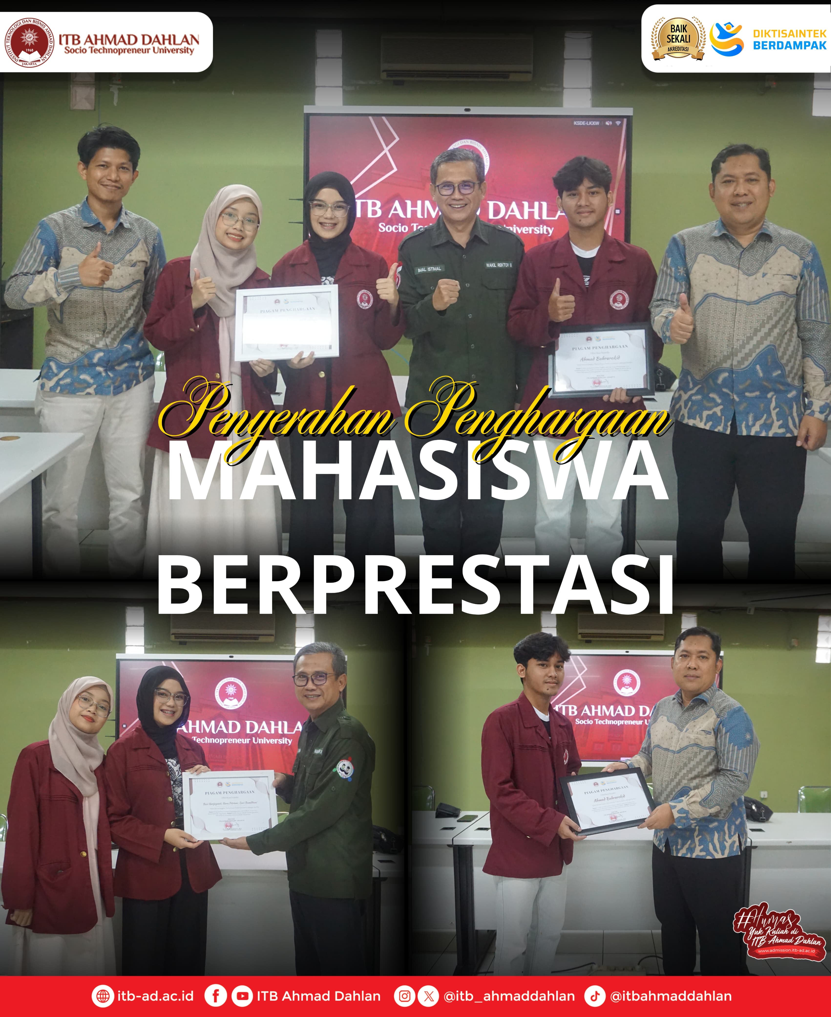 Penyerahan Penghargaan Mahasiswa Berprestasi 